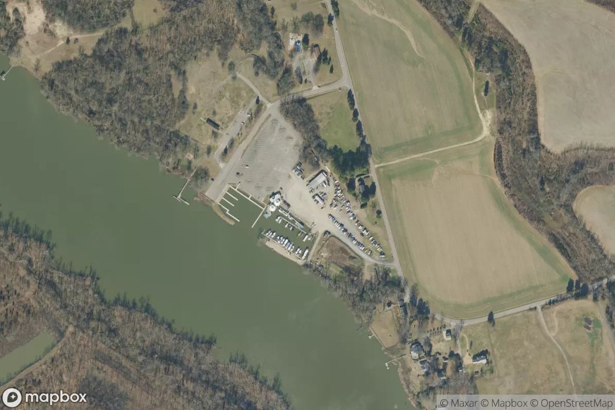 Satellite view of Kingsland Reach Marina