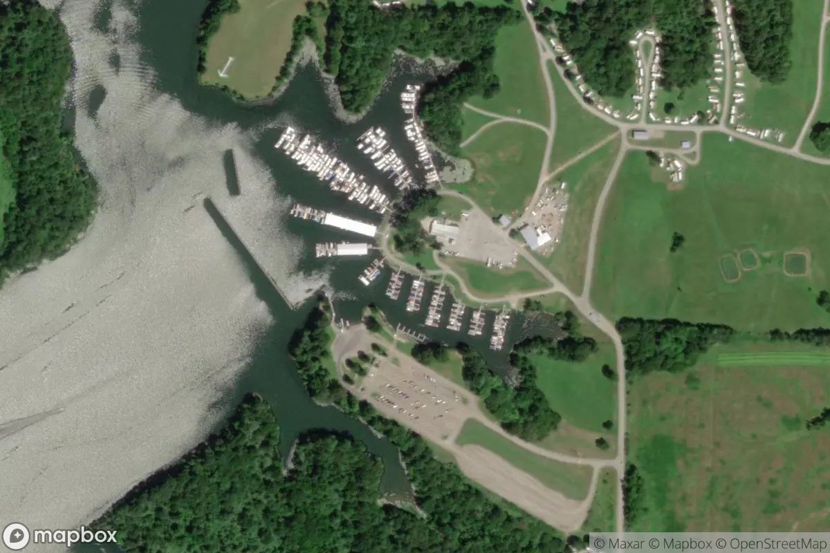Satellite view of Kinkaid Village Marina