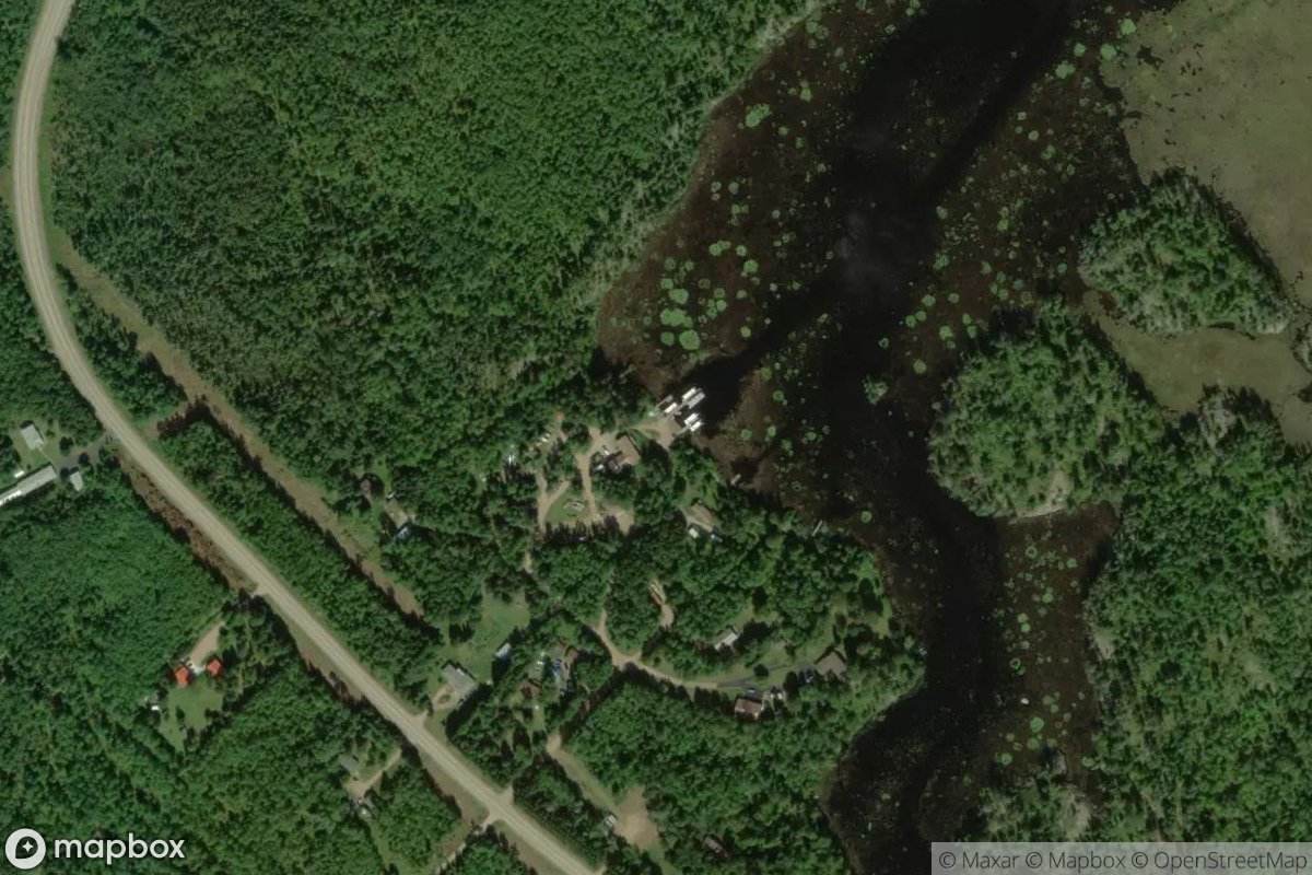 Satellite view of Kinsey Houseboats Marina