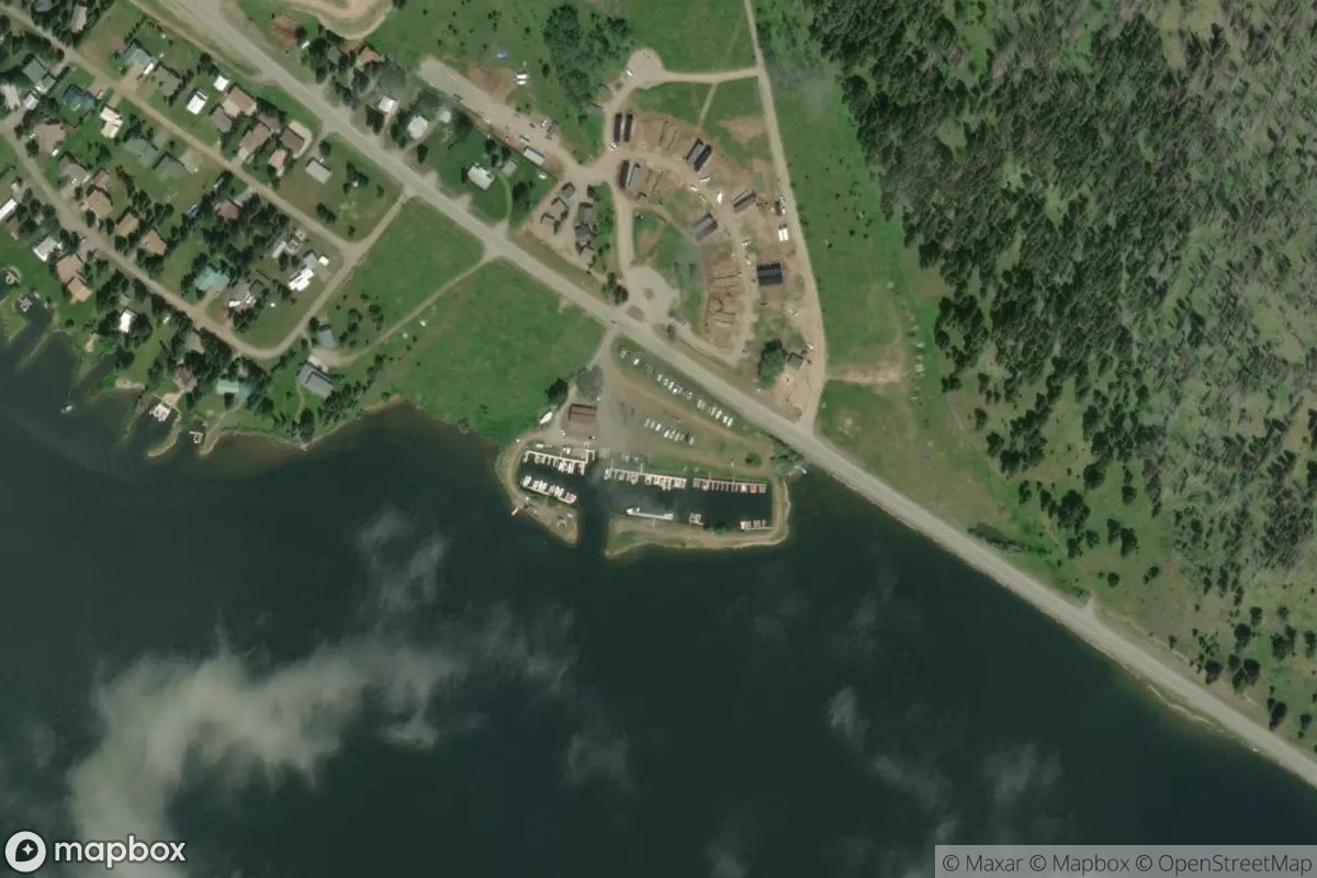 Satellite view of Kirkwood Marina