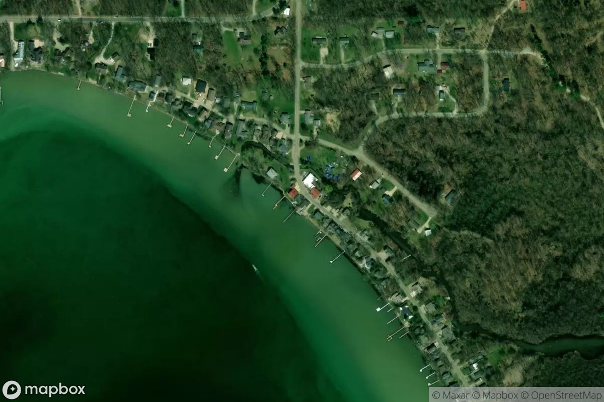 Satellite view of Klinger Lake Marina