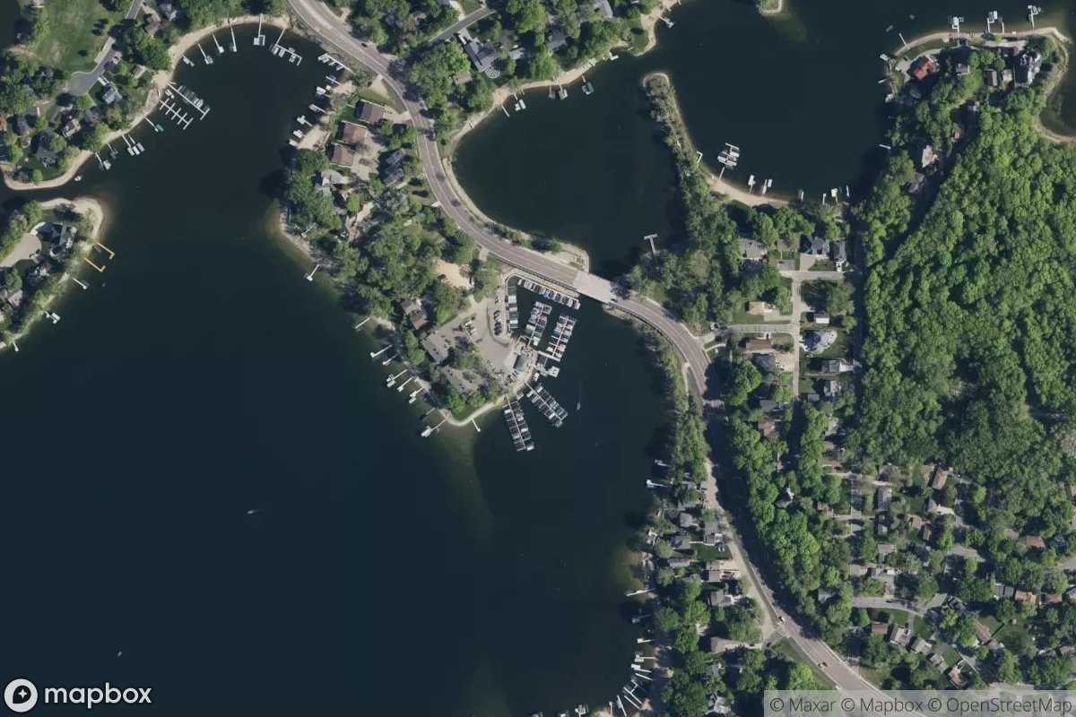 Satellite view of Knotty Oar Marina