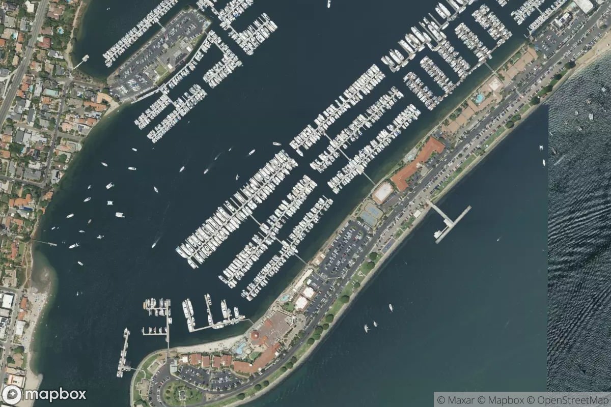 Satellite view of Kona Kai Marina