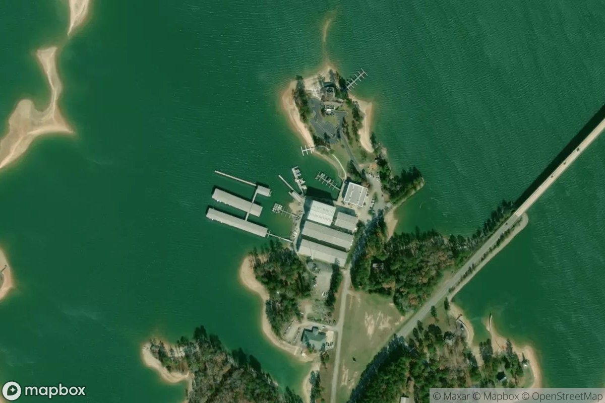 Satellite view of Kowaliga Marina