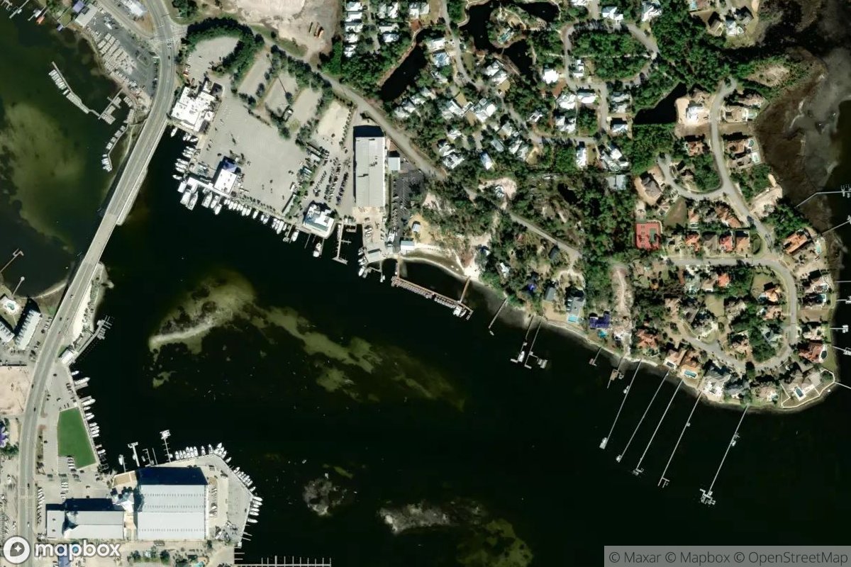 Satellite view of Lagoon Pontoons