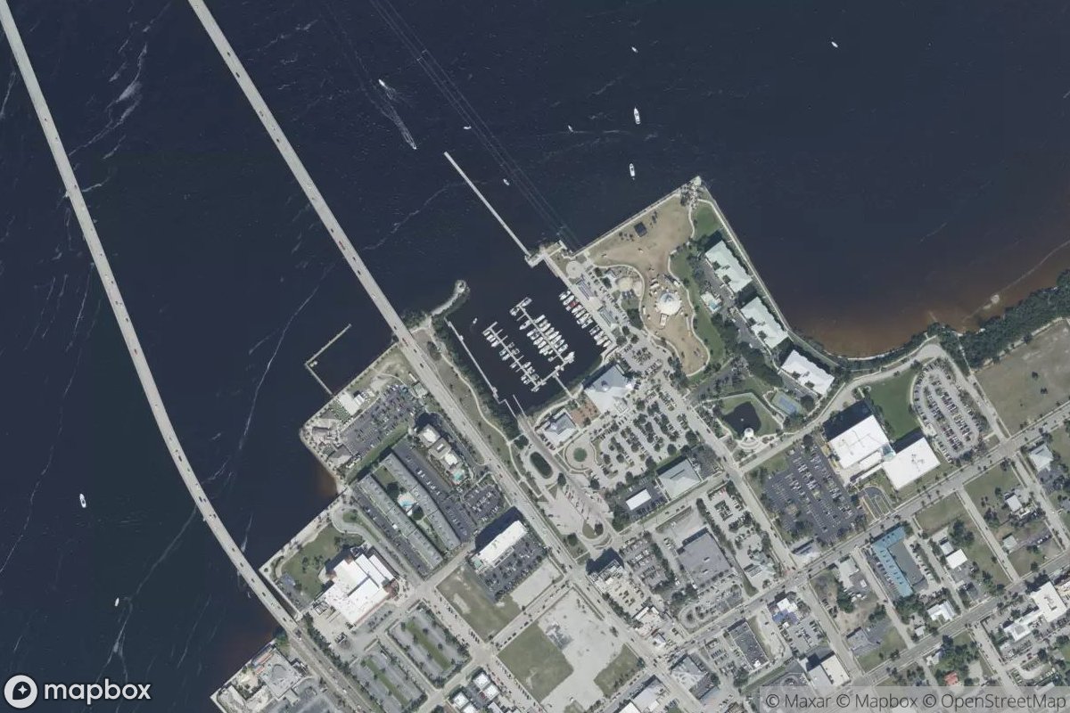 Satellite view of Laishley Marina