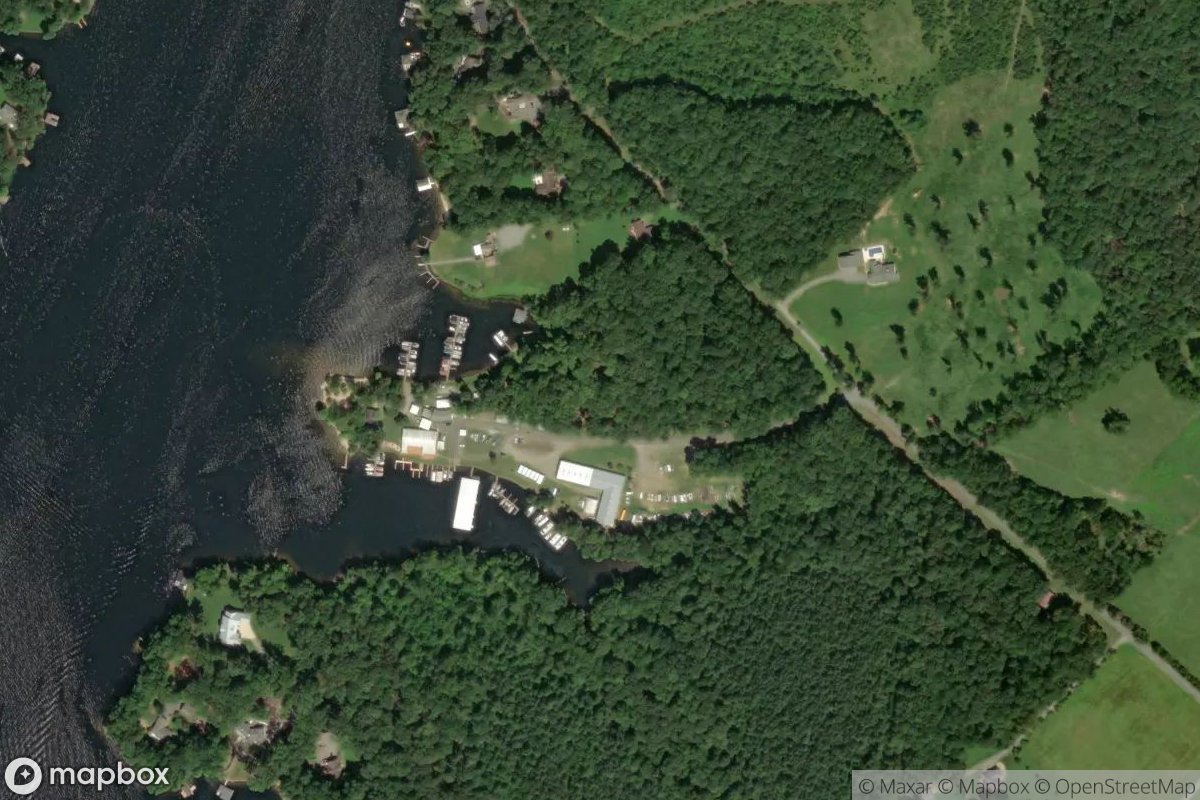 Satellite view of Lake Anna Marina