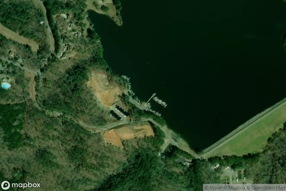 Satellite view of Lake Arrowhead Marina
