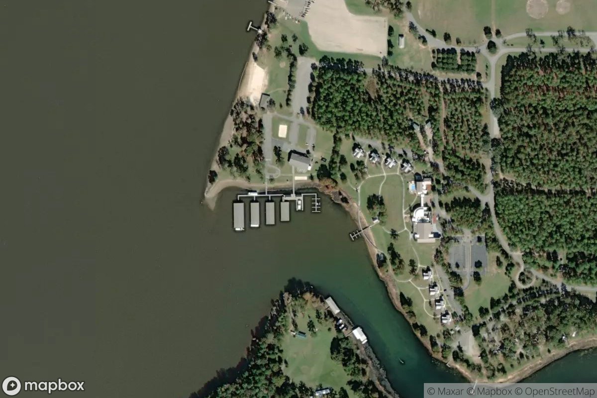 Satellite view of Lake Blackshear Marina
