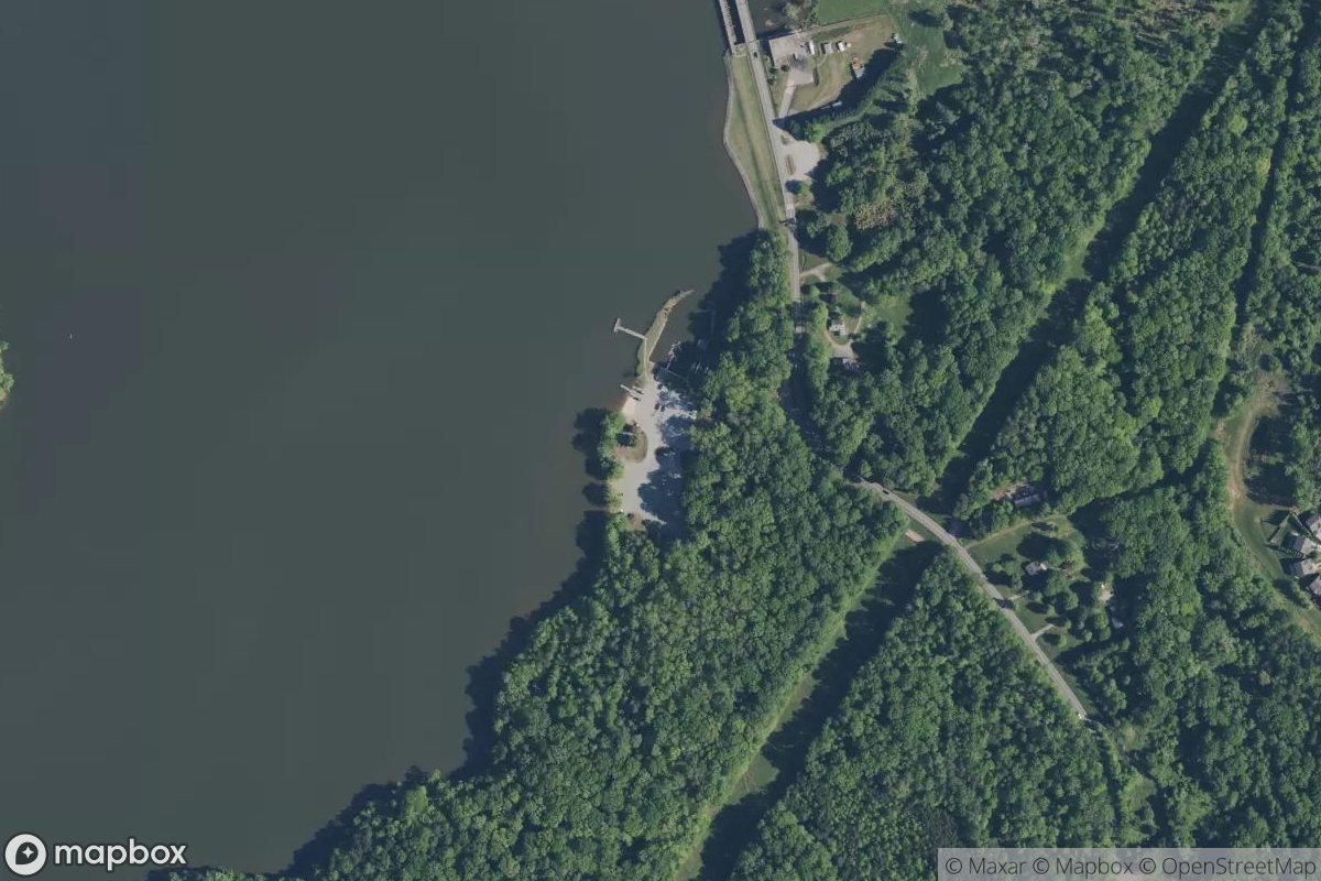Satellite view of Lake Brandt Marina