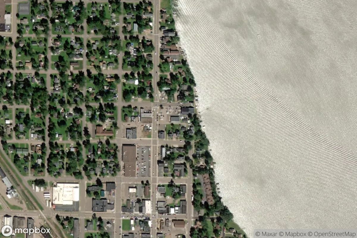 Satellite view of Lake Country Marina