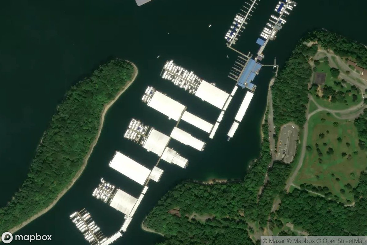 Satellite view of Lake Cumberland State Dock