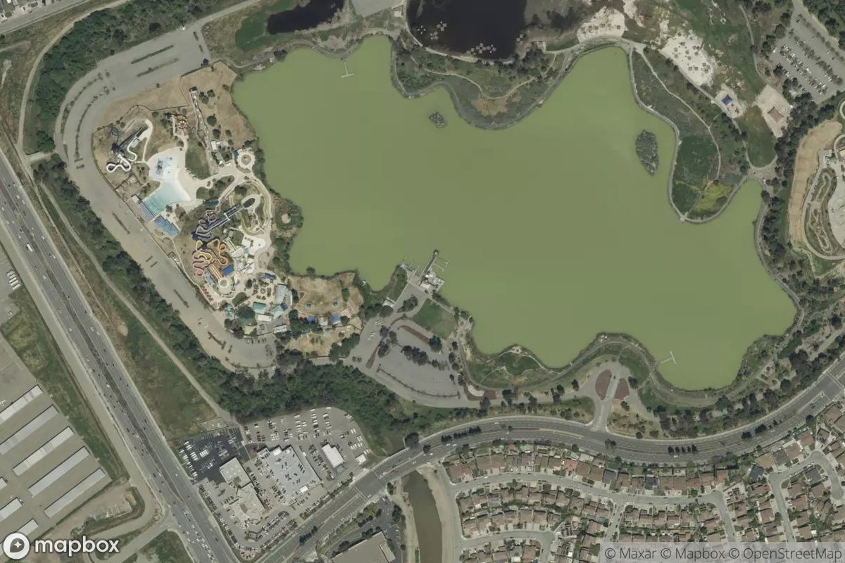 Satellite view of Lake Cunningham Marina
