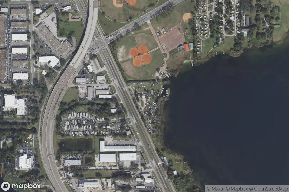 Satellite view of Lake Fairview Marina