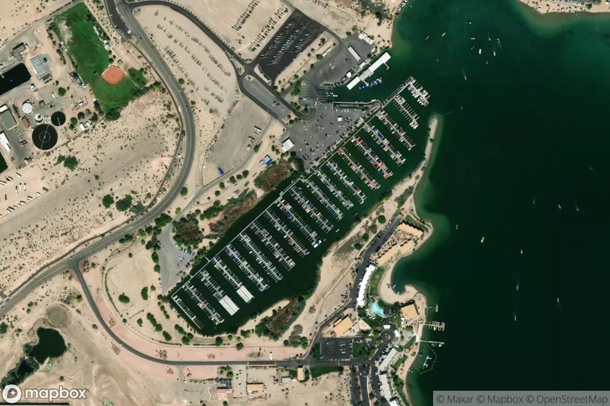 Satellite view of Lake Havasu Marina
