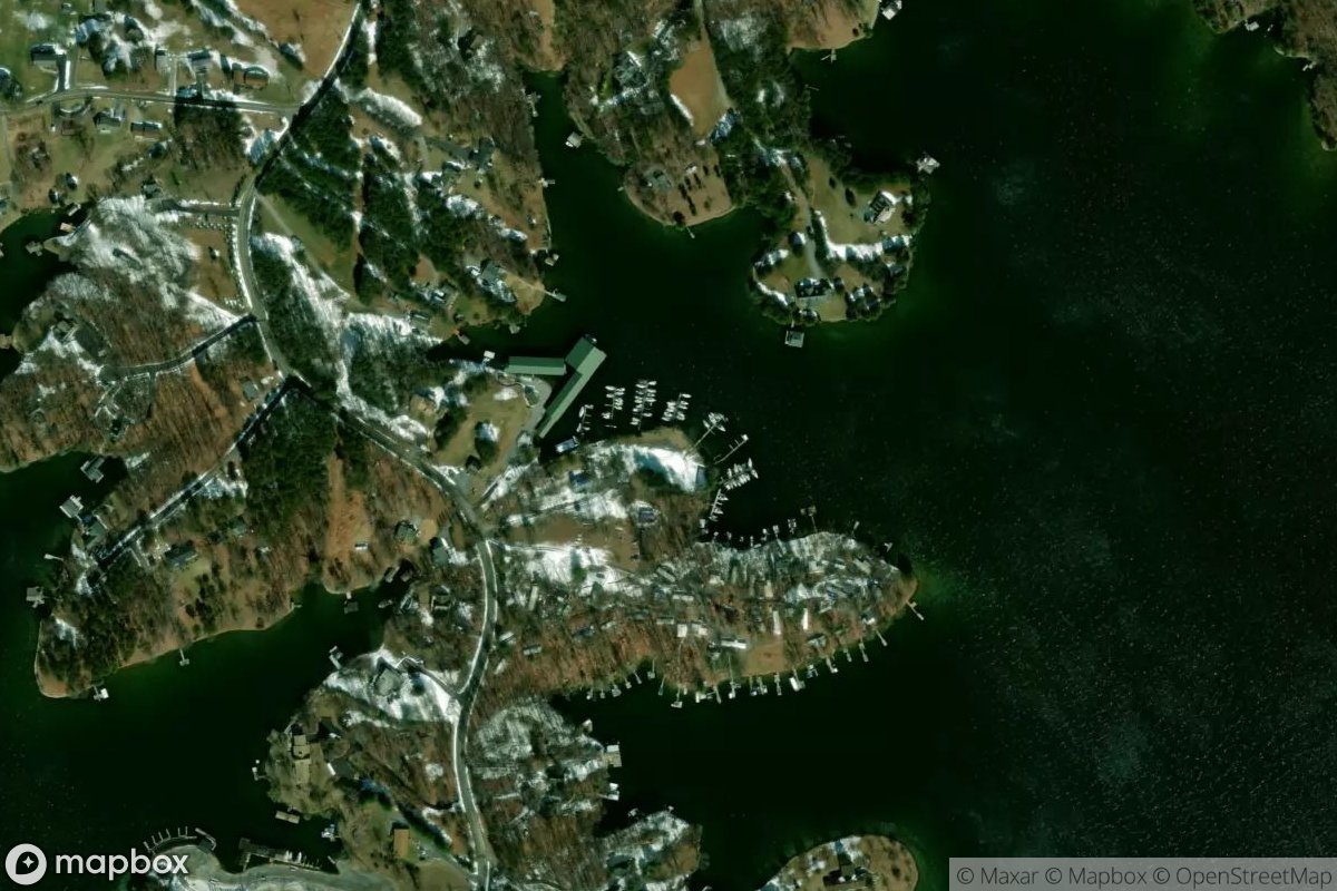 Satellite view of Lake Haven Marina