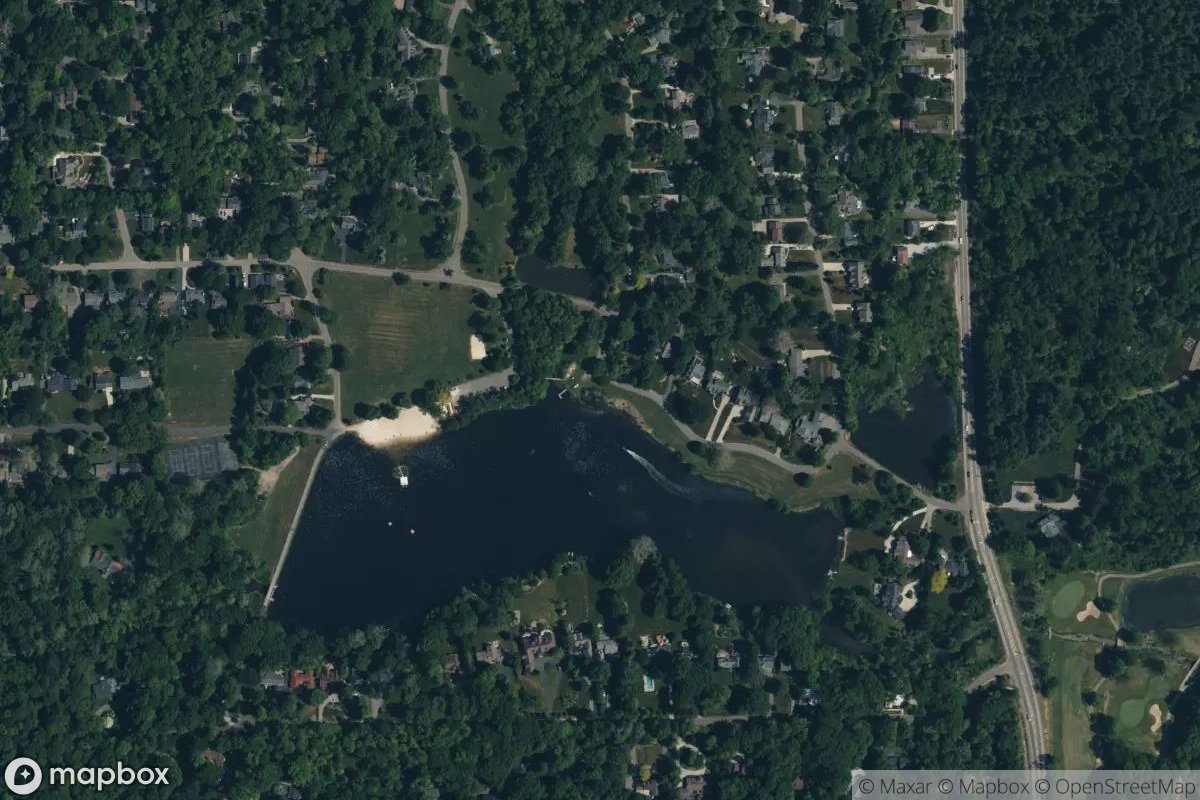 Satellite view of Lake Lucerne Yacht Club