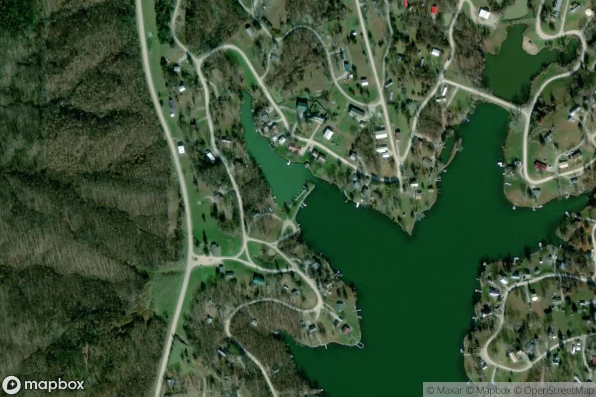 Satellite view of Lake Marie Marina