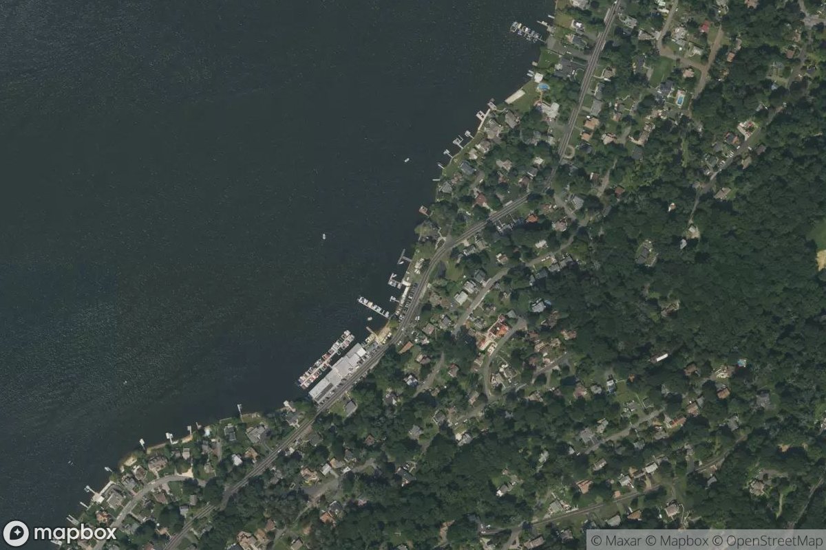Satellite view of Lake Mohawk Yacht Club