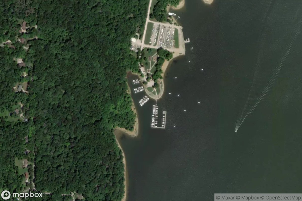 Satellite view of Lake Monre Sailing Association