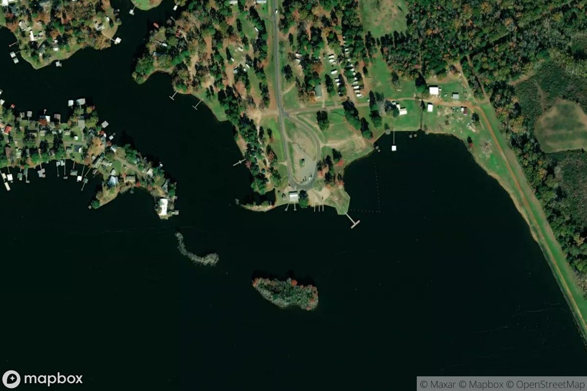 Satellite view of Lake Murvaul Park & Marina