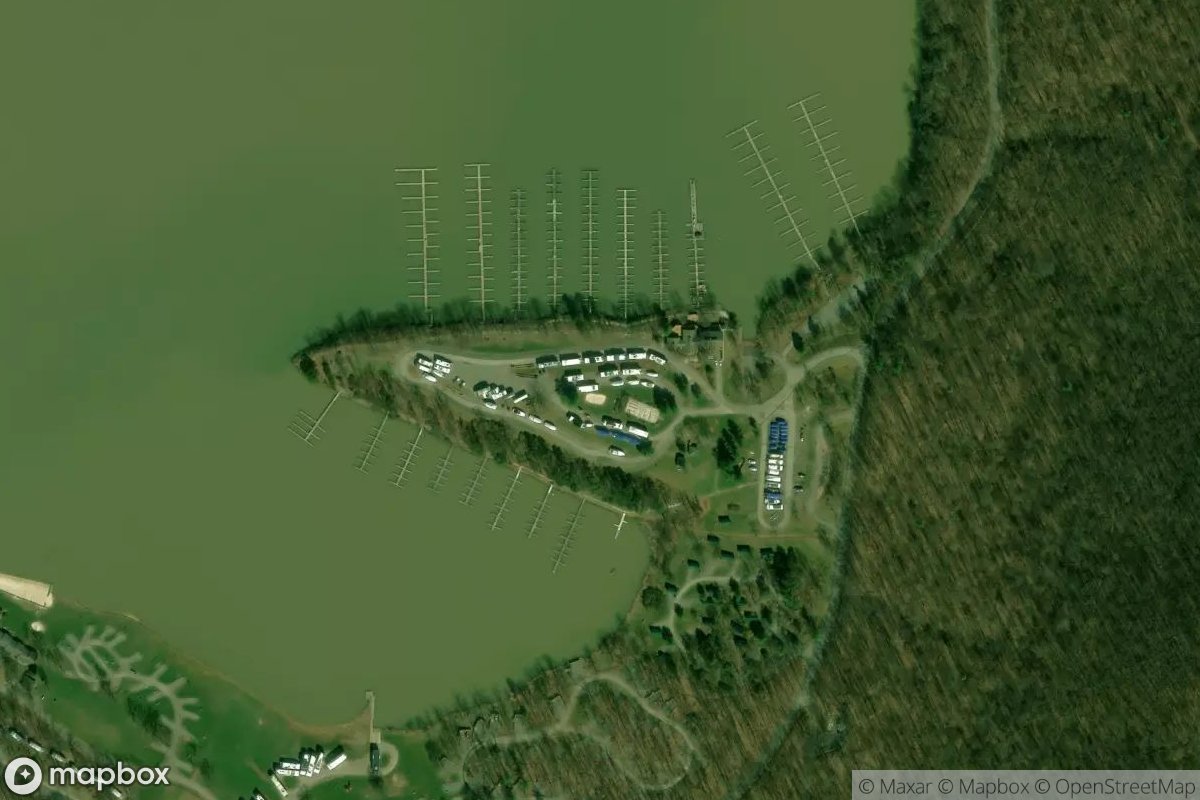 Satellite view of Lake Raystown Resort
