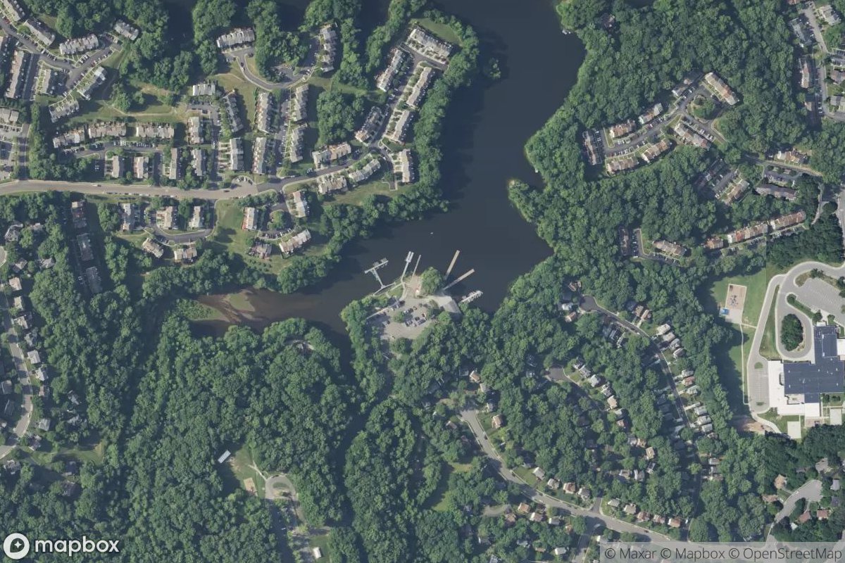 Satellite view of Lake Ridge Marina