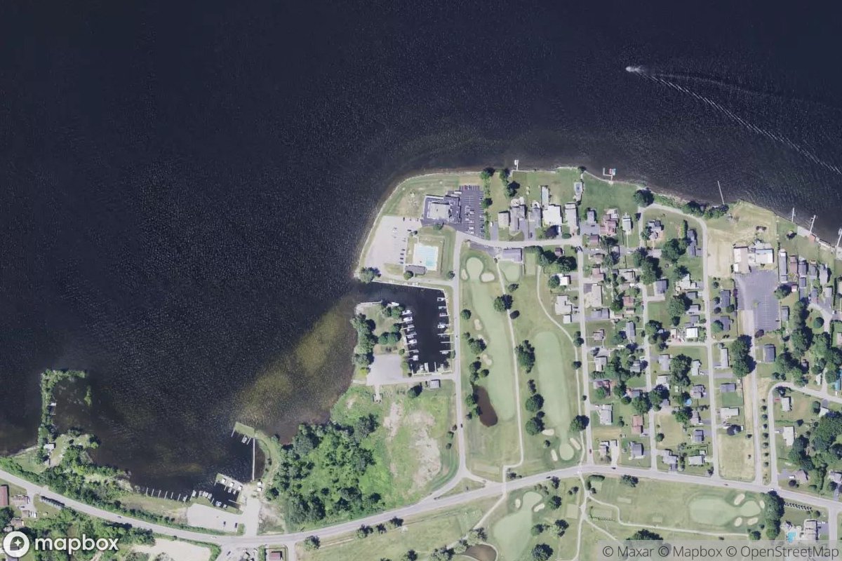 Satellite view of Lake Shore Yacht & Country Club