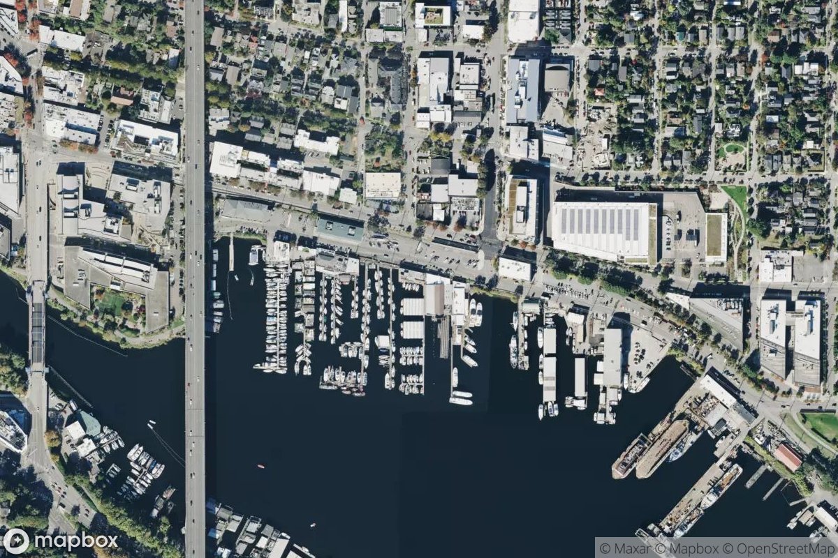 Satellite view of Lake Union Waterworks