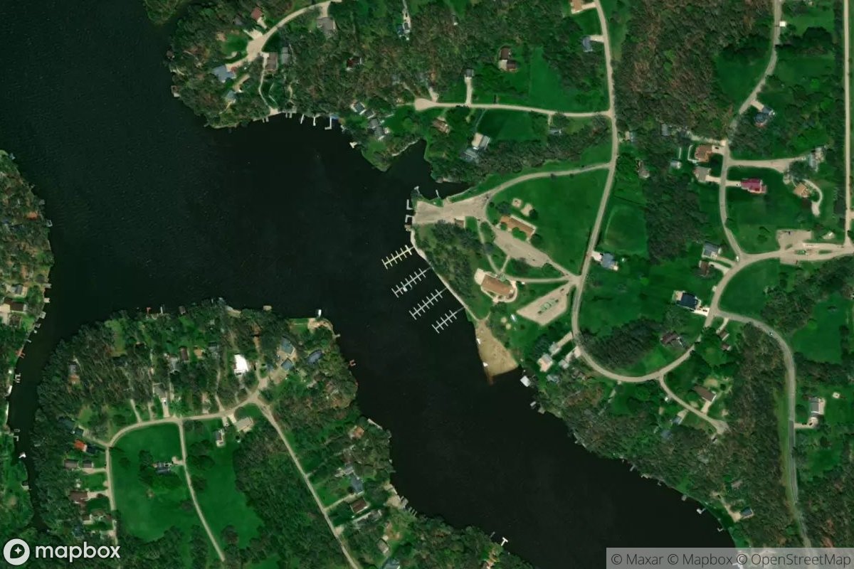 Satellite view of Lake Wildwood Marina