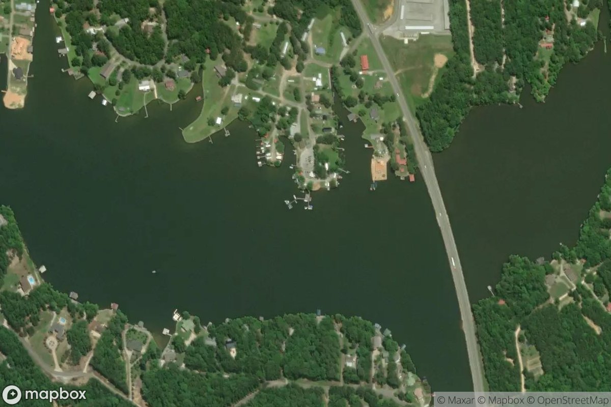 Satellite view of Lakeshore Marina