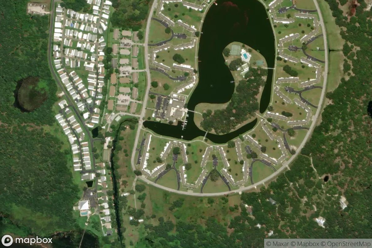 Satellite view of Lakeshore Marina