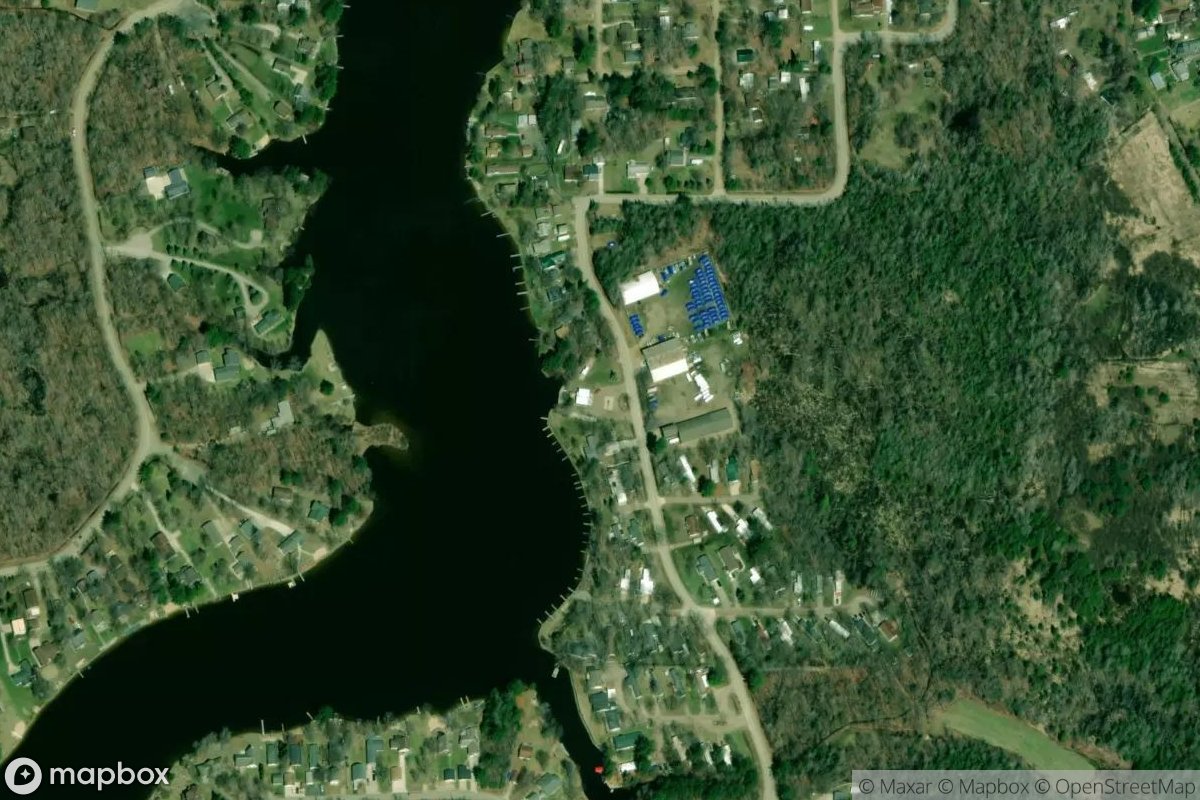 Satellite view of Lakeshore Marina