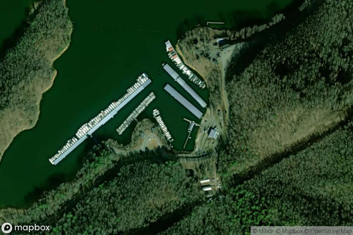Satellite view of Lakeshore Marina