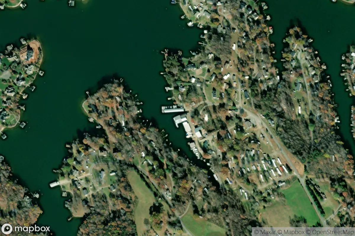 Satellite view of Lakeside Marina