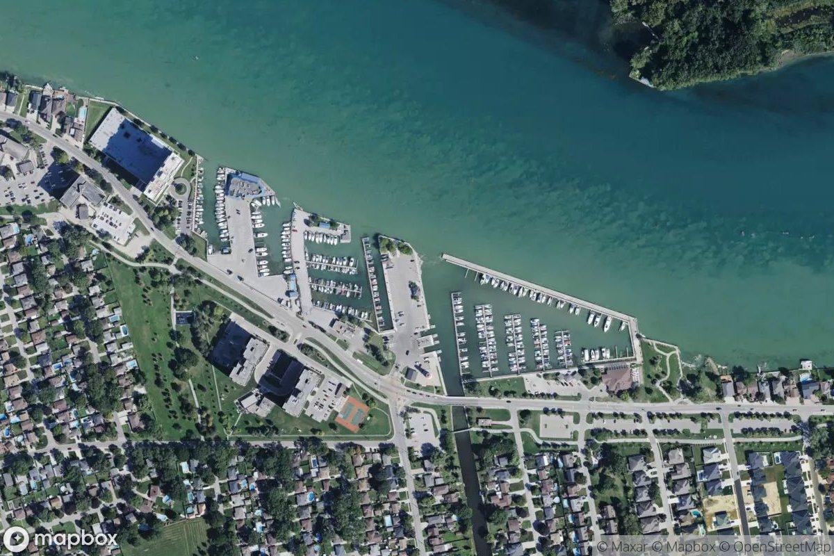 Satellite view of Lakeview Marina