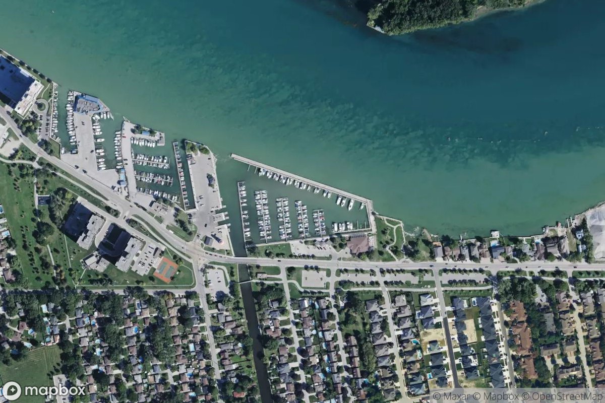 Satellite view of Lakeview Park Marina