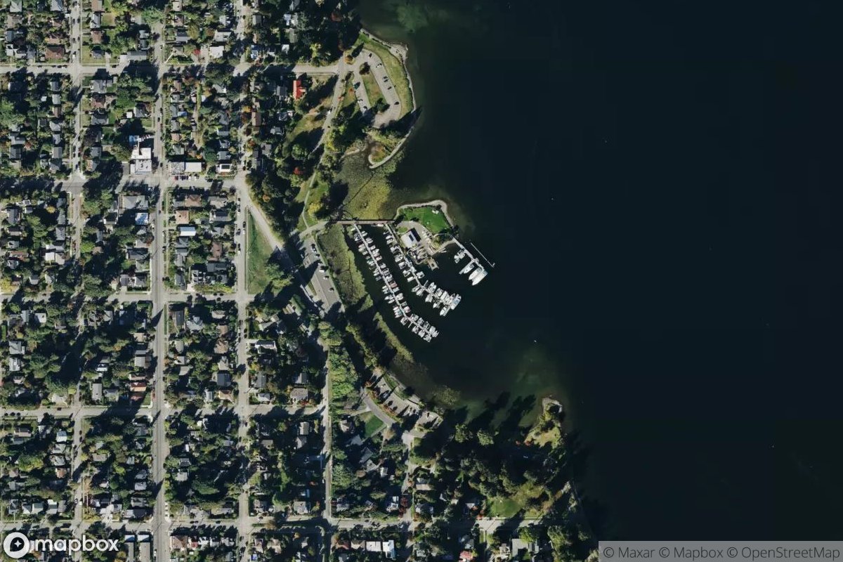 Satellite view of Lakewood Moorage