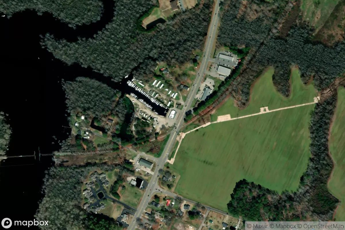 Satellite view of Lamb's Marina