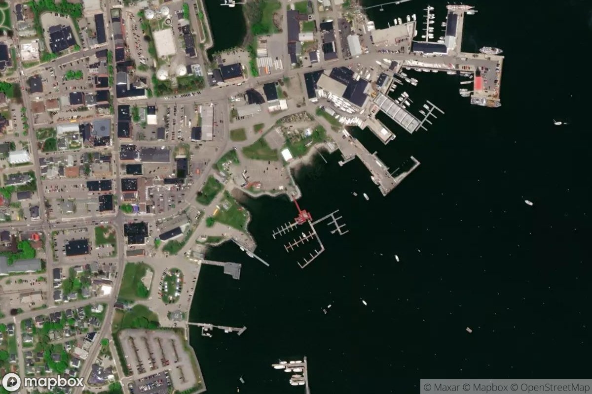 Satellite view of Landings Marina