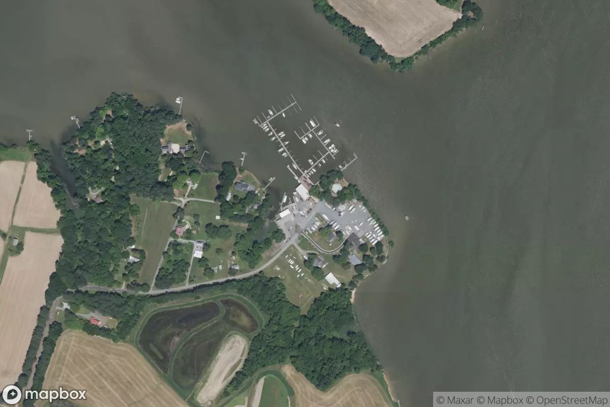 Satellite view of Lankford Bay Marina