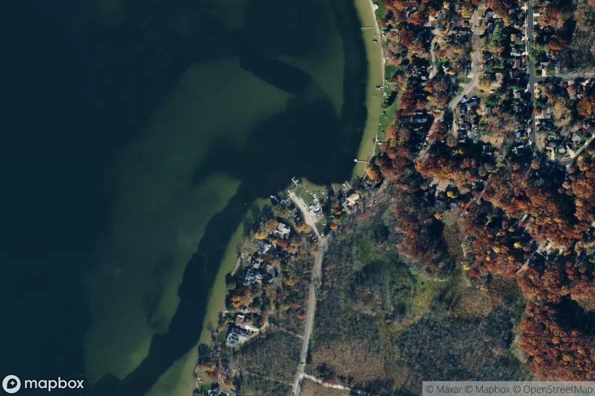Satellite view of Lansing Sailing Club