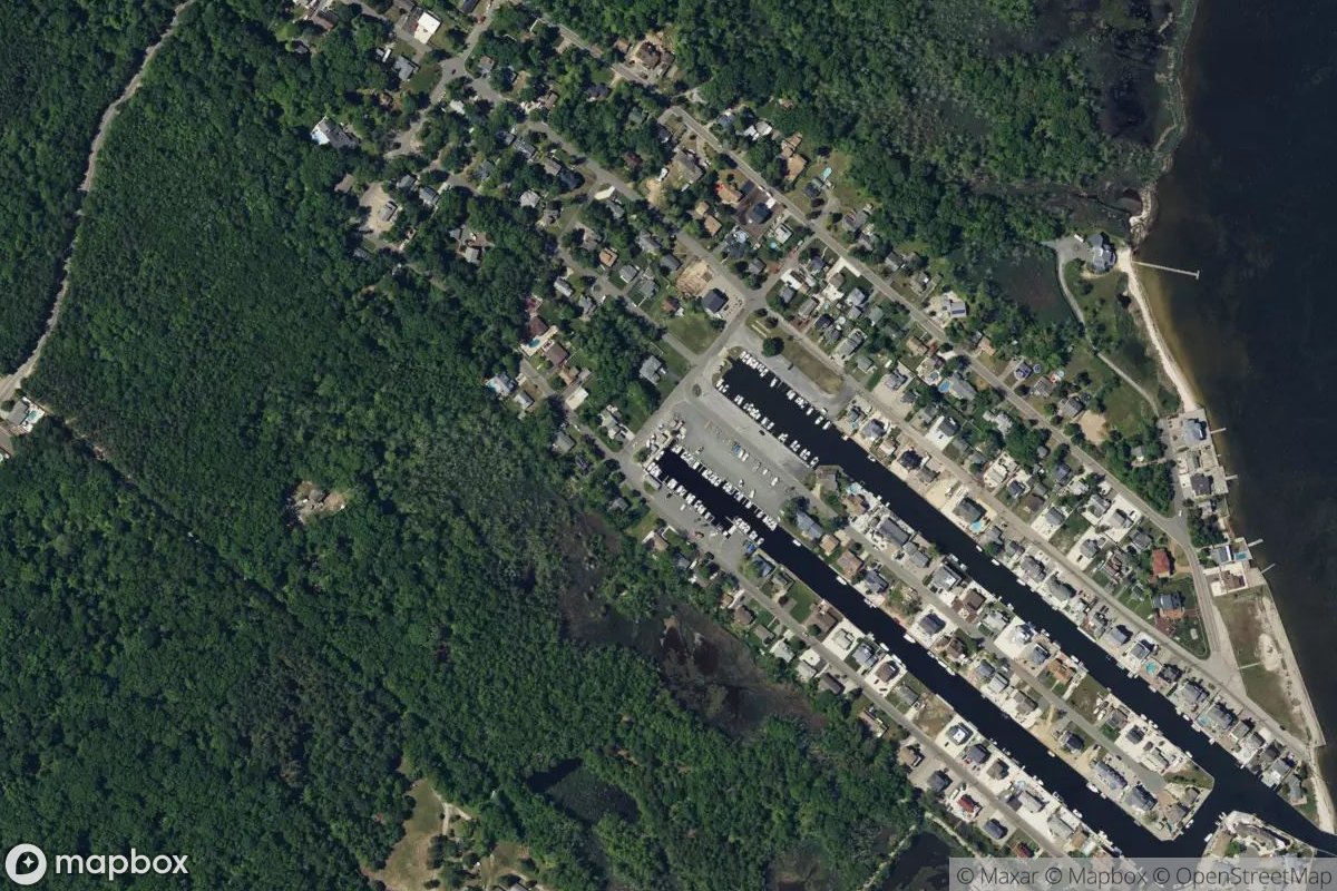Satellite view of Leaming's Marina