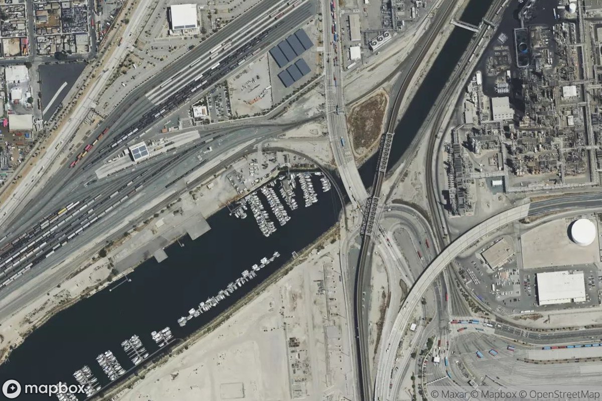 Satellite view of Leeward Bay Marina