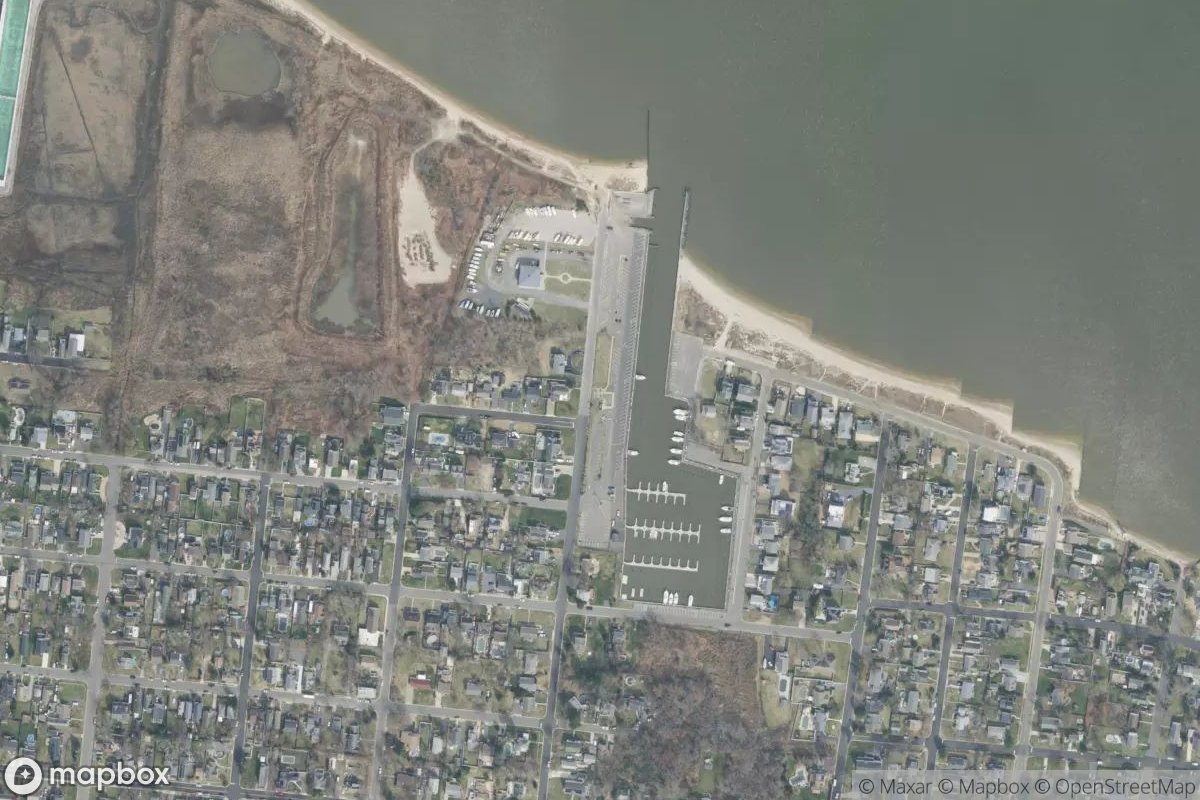 Satellite view of Leonardo State Marina