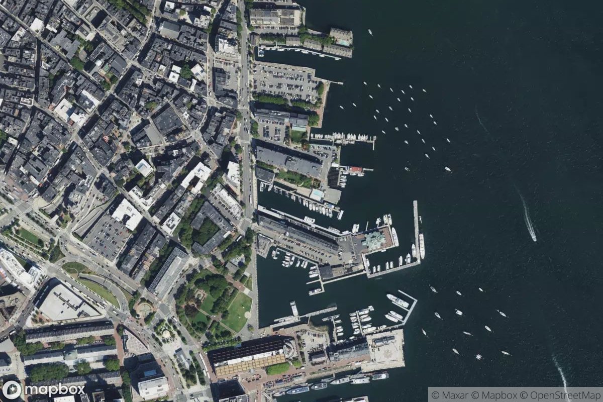 Satellite view of Lewis Wharf Marina