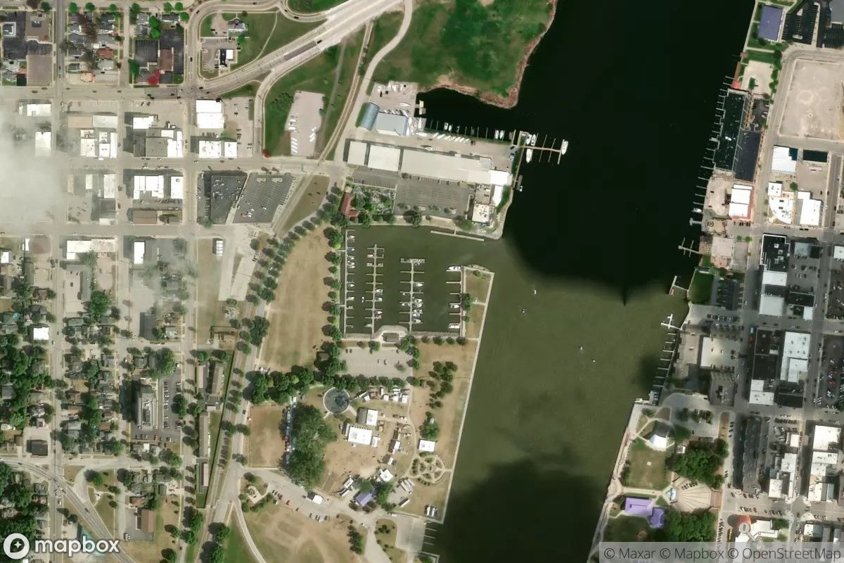 Satellite view of Liberty Harbor Marina