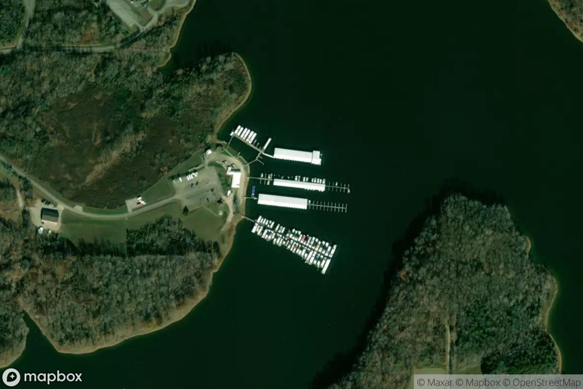 Satellite view of Lickfork Marina