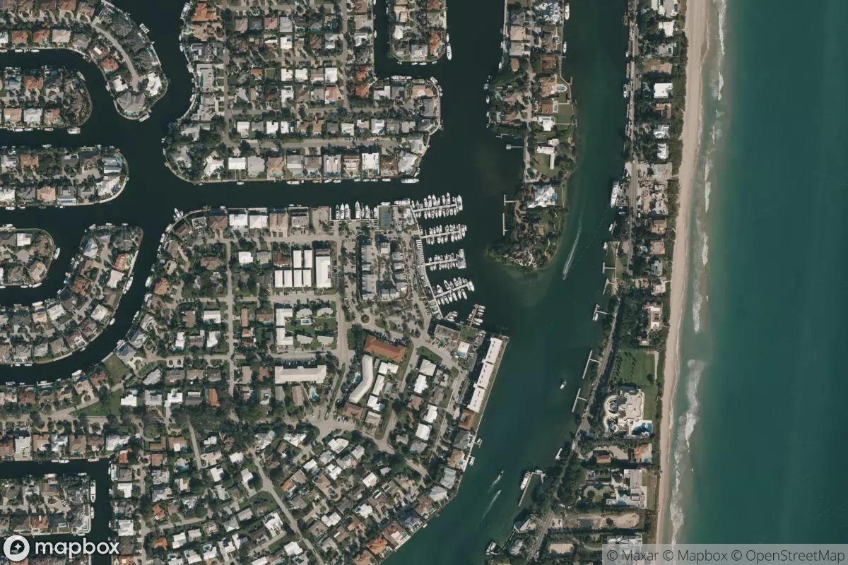 Satellite view of Lighthouse Point Marina