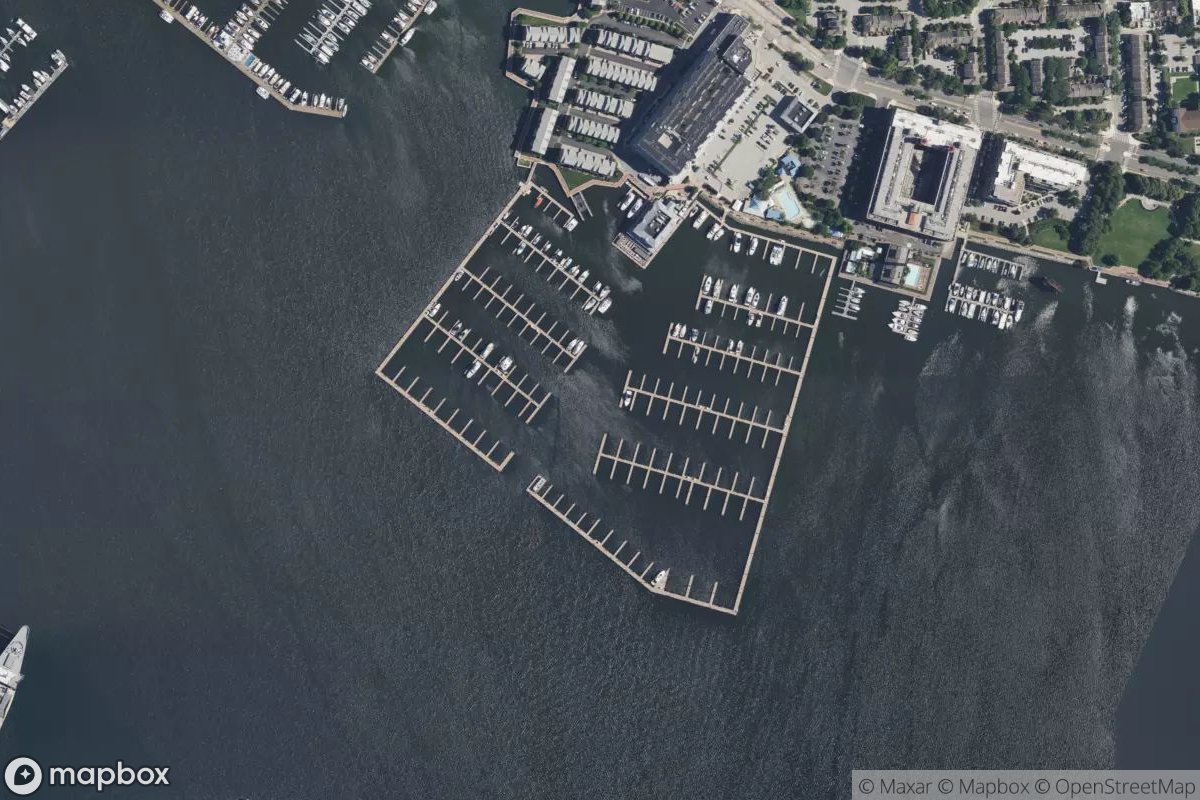 Satellite view of Lighthouse Point Marina